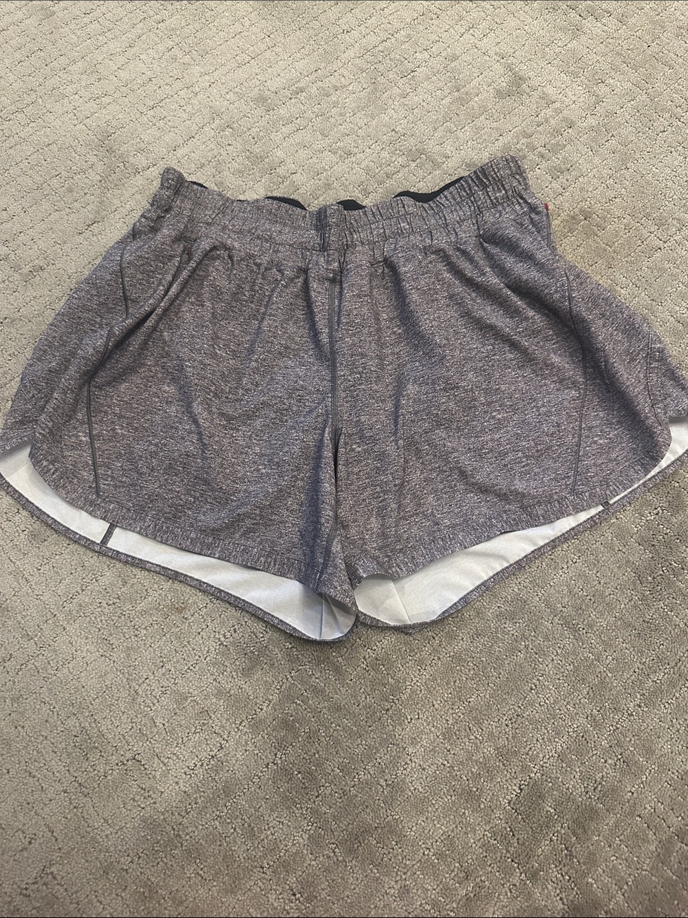 lululemon athletica Heathered Charcoal Athletic Shorts
